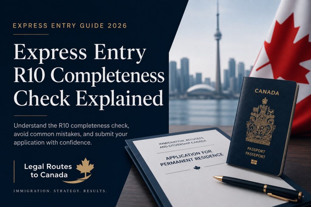 Express Entry R10 completeness check explained