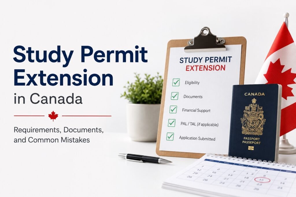 Study permit extension Canada requirements and documents