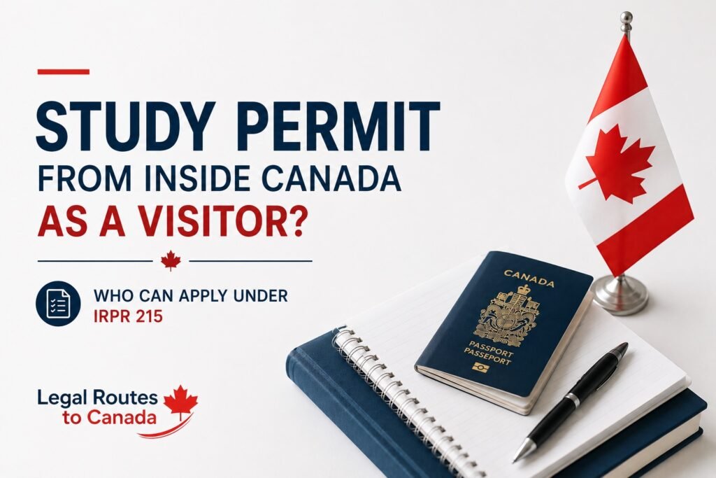 Study permit from inside Canada as a visitor
