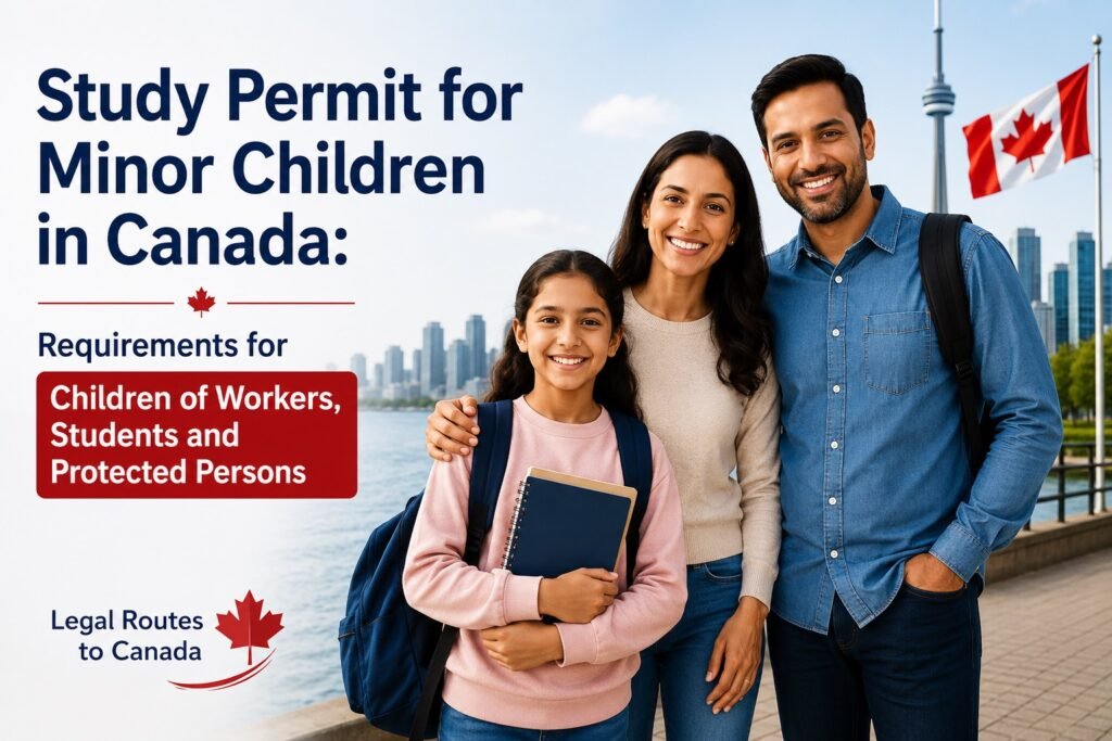 Study permit for minor children in Canada – children of workers, students and protected persons